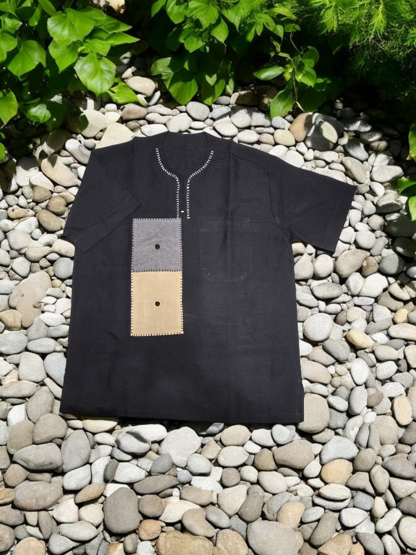 Linen Shirt for Men (L)