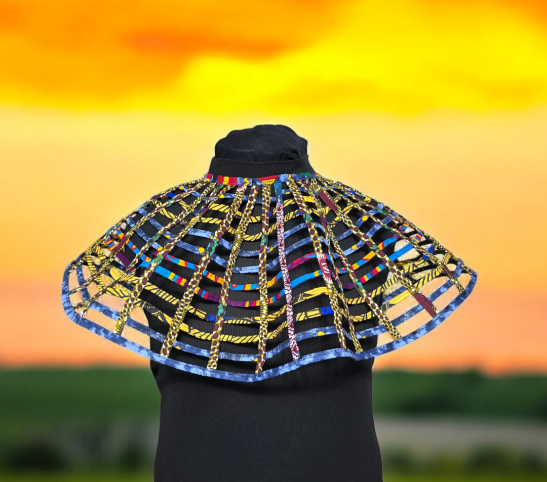 African Print Cape/Collar (M)