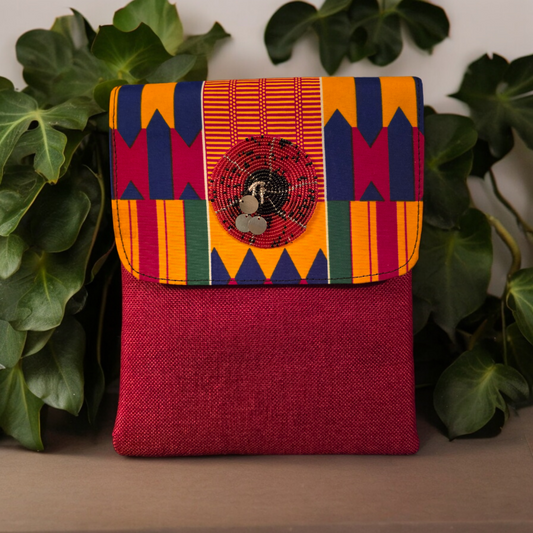 Canvas and Fabric Crossbody Bag