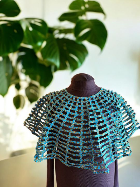 African Print Cape/Collar (L)